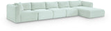 Shaggy - 5 Piece Modular Sectional With Chaise