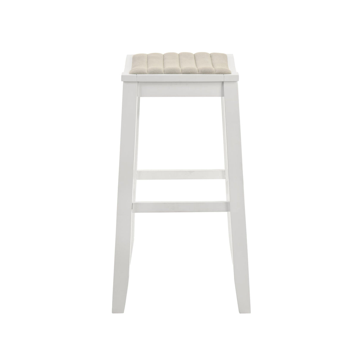 Iyani - Coastal Modern Wood Bar Height Kitchen Bar Stool