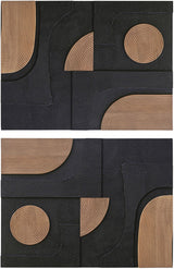 Element - Mango Wood 2 Piece Wall Art