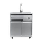 32 in. Sink with Cabinet in Stainless-Steel for Outdoor Kitchen (KM-OKS-SWC)