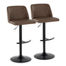 Tintori - Adjustable Barstool (Set of 2) - Black Base