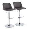 Tintori - Bar Stool With Footrest Set