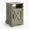Farmhouse Nightstand, Charging Station & Storage