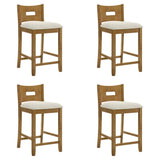 Ren - 30" Bar Height Rubberwood Barstool