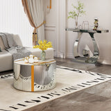 Round Mirror Coffee Table, Living Space Furniture