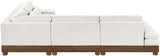 Turin - Chenille Fabric Upholstered Modular Sectional - Cream