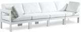 Nizuc - Outdoor Patio 4 Seat Modular Sofa With White Frame