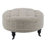 Upendo - Ottoman With Caster - Pattern Fabric