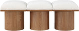 Pavilion - 3 Piece Modular Bench With Brown Base