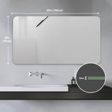 Bathroom Vanity Mirror, Wall-Mounted Mirror For Bathroom Anti-Fog, Waterproof