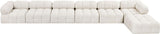 Ames - 7 Piece Boucle Fabric Modular L-Shaped Sectional