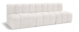 Arc - Boucle Fabric 3 Seats Modular Sofa