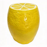 Lemon Fruit Stool, Ideal For Indoor Outdoor Home Decor - Yellow