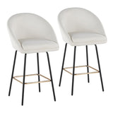 Matisse - Fixed-Height Counter Stool (Set of 2) - Black Metal