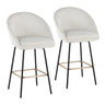 Matisse - Fixed-Height Counter Stool (Set of 2) - Black Metal