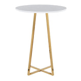 Cosmo - Counter Table - Gold Metal