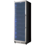 Forno Cesinali FBCBI670324S 24 Inch Freestanding/Built-In Beverage Center with 427 Can Capacity, 15.8 cu. ft. Capacity, Single Temperature Zone, Touch Control, Reversible Door and Triple-Layer Anti-UV Glass Door