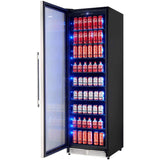 Forno Cesinali FBCBI670324S 24 Inch Freestanding/Built-In Beverage Center with 427 Can Capacity, 15.8 cu. ft. Capacity, Single Temperature Zone, Touch Control, Reversible Door and Triple-Layer Anti-UV Glass Door
