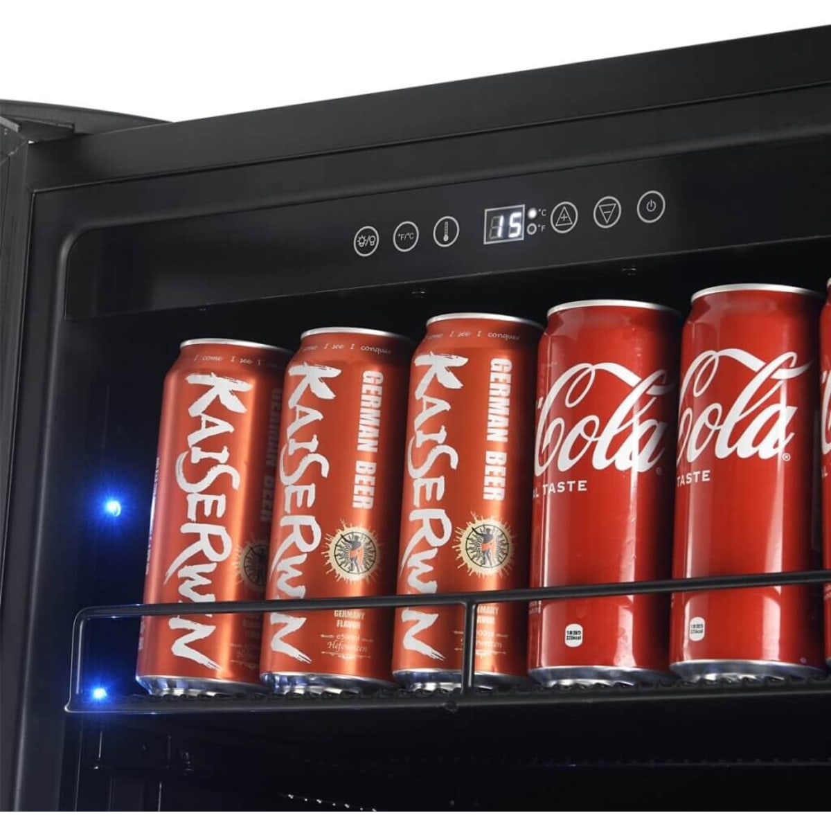 Forno Cesinali FBCBI670324S 24 Inch Freestanding/Built-In Beverage Center with 427 Can Capacity, 15.8 cu. ft. Capacity, Single Temperature Zone, Touch Control, Reversible Door and Triple-Layer Anti-UV Glass Door