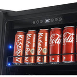 Forno Cesinali FBCBI670324S 24 Inch Freestanding/Built-In Beverage Center with 427 Can Capacity, 15.8 cu. ft. Capacity, Single Temperature Zone, Touch Control, Reversible Door and Triple-Layer Anti-UV Glass Door