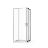 Corner Sliding Shower Door & Base Combo No Drain Kit