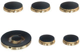 Forno FBKIT36 36 Inch Gas Burner Kit: 6 Brass Burners & New Burner Caps - Brass