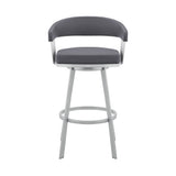 Bronson - Faux Leather Metal Bar Stool