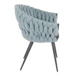 Matisse - Braided Contemporary Faux Leather Seat Chair