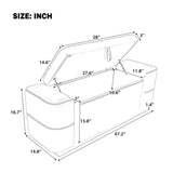 Storage Bench Upholstered Ottoman Bed End Bench With Lift Top Storage