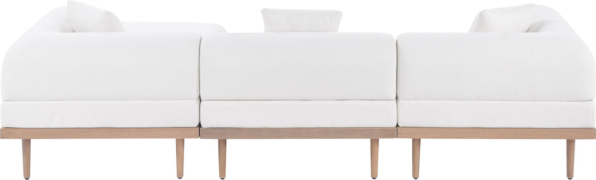 Laguna - 4 Piece 106.5" Upholstered Outdoor Patio Modular Sectional