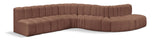 Arc - Faux Leather 7 Piece Modular Sofa