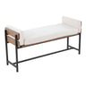 Kari - Farmhouse Bench - Brown Wood