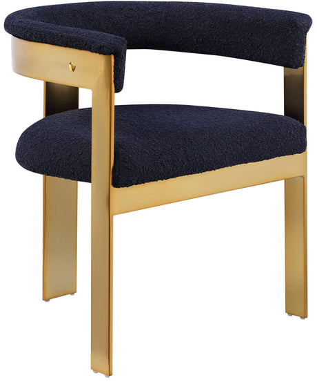 Romeo - Boucle Dining Chair With Gold Base (Set of 2)