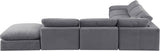 Comfy - 7 Piece Velvet Modular Corner Sectional