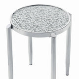 Abbe - End Table - Glass & Chrome
