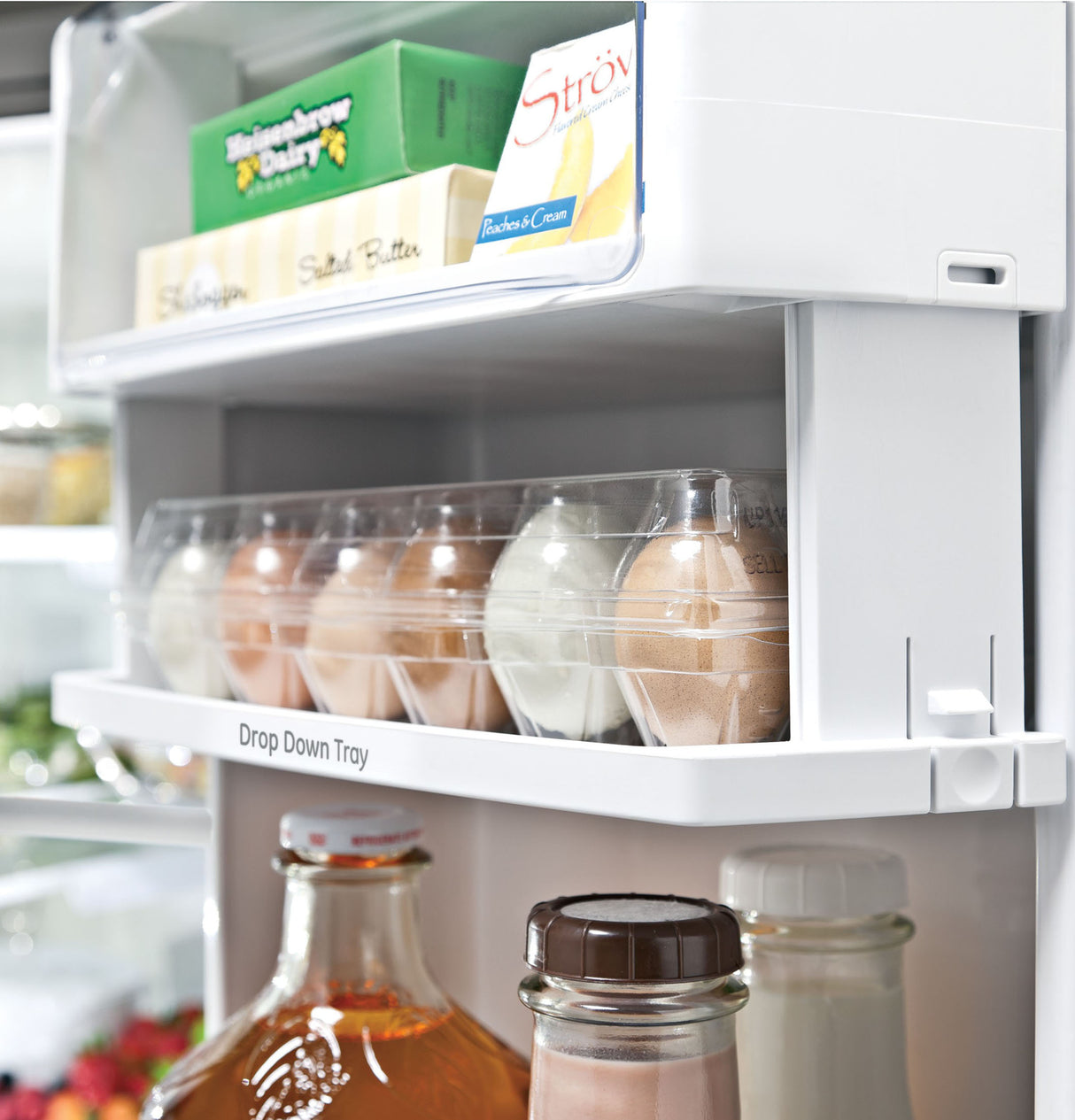 GE Profile(TM) Series ENERGY STAR(R) 27.7 Cu. Ft. Fingerprint Resistant French-Door Refrigerator with Hands-Free AutoFill - (PFE28KYNFS)