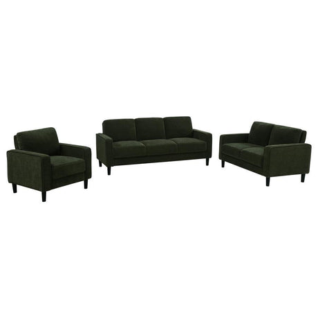 Ruth - Upholstered Track Arm Sofa Set