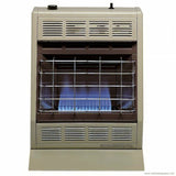 Empire Blue-Flame Heater with Hydraulic Thermostat Controls - White - 20,000 BTU