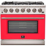 Forno FCDRED36 Colored Door for 36" Ranges - Red