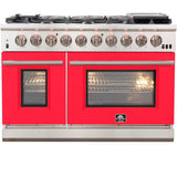 Forno FCDRED48 Colored Door for 48" Ranges - Red
