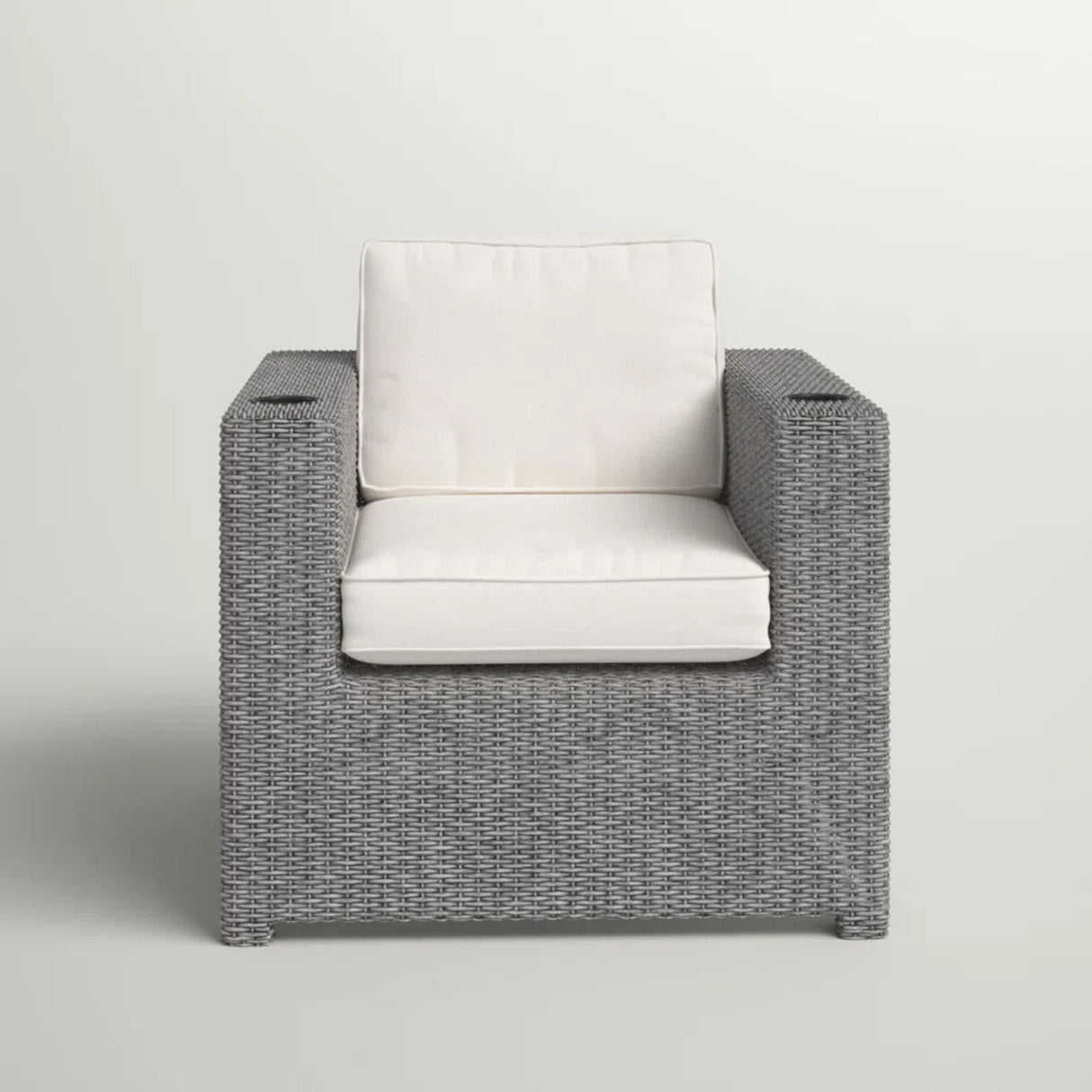 Elegant Patio Chair With Cushions - Gray