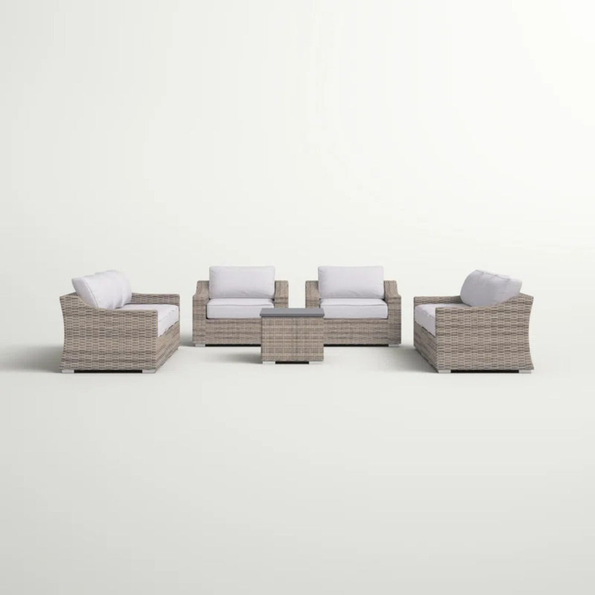 Stylish Sofa Seating Group With Cushions Perfect For Outdoor Gatherings