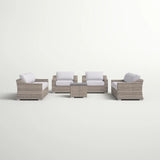 Stylish Sofa Seating Group With Cushions Perfect For Outdoor Gatherings