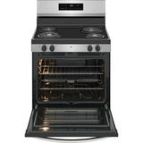 30 Inch Freestanding Electric Range with 4 Coil Elements, 5.3 cu. ft. Oven Capacity, Even Baking Technology, Hi/Lo Broil Options, Self Clean, and Storage Drawer: Stainless Steel
