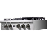 Forno Spezia FCTGS575130 30 Inch Gas Rangetop with 5 Defendi Italian Sealed Burners, 100,000 BTUs, Continuous Cast Iron Grates, Auto-Ignition, LED Light Zinc Control Knobs, Wok Ring, Griddle and LP Conversion Kit Included: 30 Inch