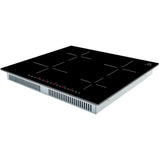 Forno Parco FCTIN058324 Induction Cooktop with Smooth Ceramic Glass Surface, 9 Power Levels, Booster Function, Touch Control, Stop & Go Function and Child Control Lock: 24 Inch Width - 4 Zones