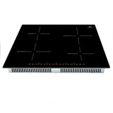 Forno Parco FCTIN058324 Induction Cooktop with Smooth Ceramic Glass Surface, 9 Power Levels, Booster Function, Touch Control, Stop & Go Function and Child Control Lock: 24 Inch Width - 4 Zones