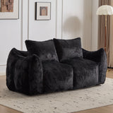 Giant Bean Bag Couch, Ultra Soft Fluffy Loveseat For Living Room