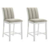 Nolan - 26" Counter Height Rubberwood Barstool (Set of 2)