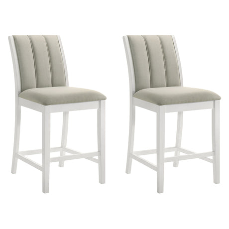 Nolan - 26" Counter Height Rubberwood Barstool (Set of 2)